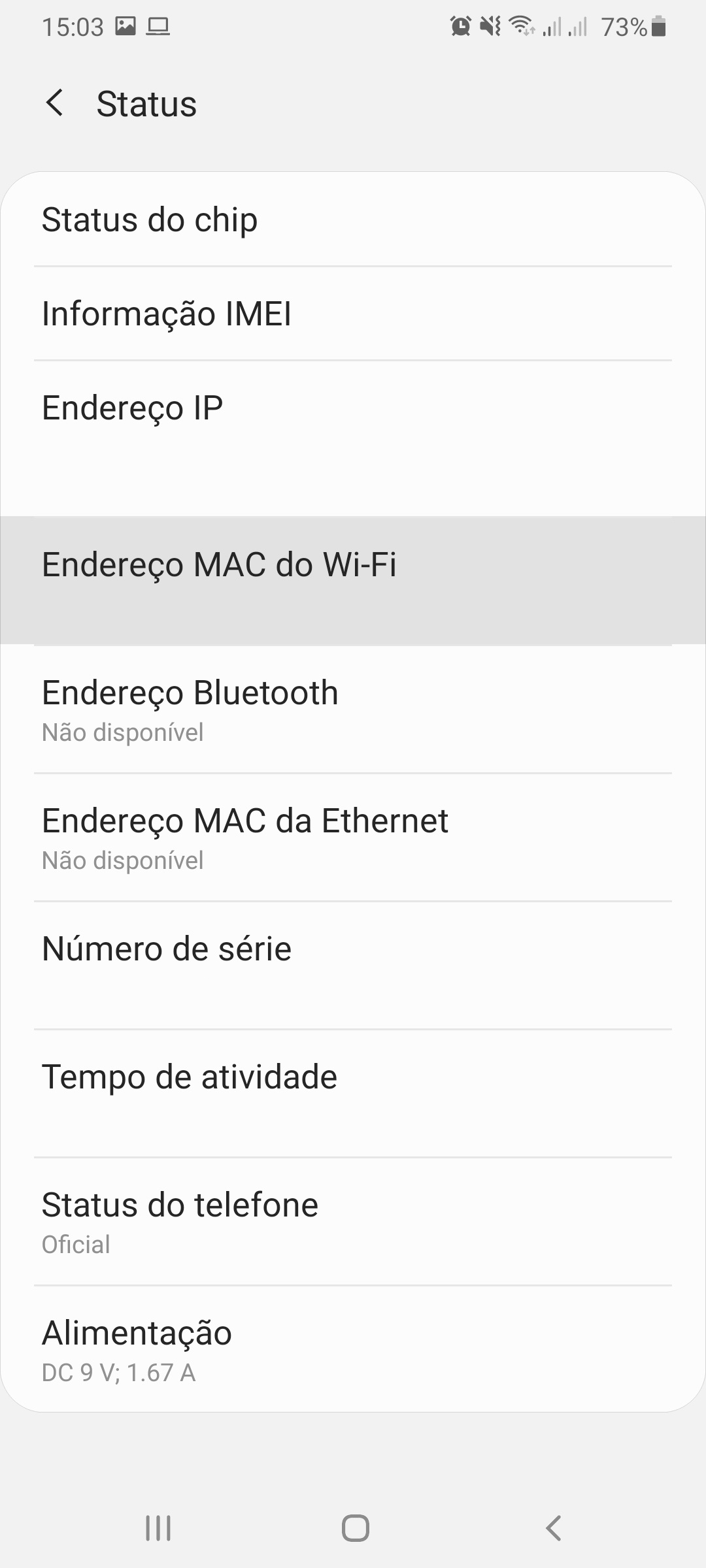 Endereço MAC Ethernet